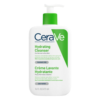 ژل شستشو پوست نرمال تا خشک سراوی مدل Hydrating Cleanser حجم 473 میلی لیتر