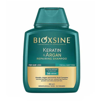 شامپو ترمیم کننده مو بیوکسین مدل KERATIN & ARGAN