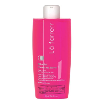 میسلار واتر پوست‌های چرب و معمولی لافارر مدل 1 حجم 250 میلی لیتر